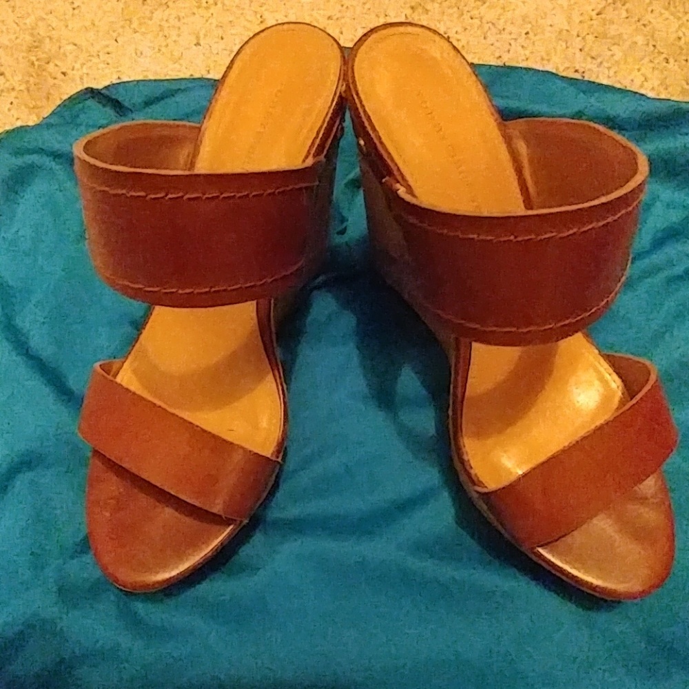 Tommy Hilfiger leather wedges